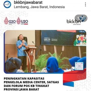 BKKBN Jabar Gelar Kegiatan Peningkatan Kapasitas Pengelolaan Media Center Bagi Satgas Stunting dan Pos KB