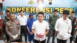 Rilis kasus pembuatan uang Palsu Polres Kebumen.