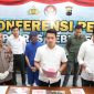 Rilis kasus pembuatan uang Palsu Polres Kebumen.