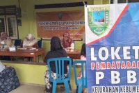 Simulasi pembayaran pajak PBB di Kelurahan Kebumen.