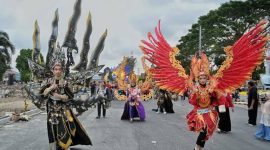 Acara Karnaval di Kebumen dalam rangka memperingati HUT RI ke 78. 
