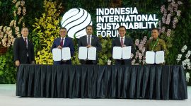 Penandatanganan ini berlangsung di acara Indonesia International Sustainability Forum (ISF) 2024, Jakarta