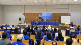 Anggota DPR Komisi XII Aqib Ardiansyah saat menggelar sosialisasi empat pilar.
