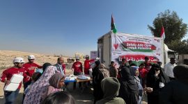 Komunitas One Day One Juz tengah melakukan aksi kemanusiaan pengobatan gratis untuk warga Palestina di Jordania.