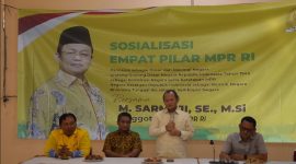 Sarmuji menggelar Sosialisasi Empat Pilar MP di Desa Sidomulyo, Kecamatan Puncu, Kabupaten Kediri, Jawa Timur pada Selasa 7 Mei 2024.