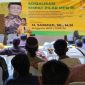 M. Sarmuji saat menggelar sosialisasi empat pilar di Kelurahan Banaran, Kecamatan Pesantren, Kota Kediri pada Minggu 28 April 2024.