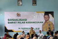 Anggota DPR RI Sarmuji menggelar Sosialisasi Empat Pilar Kebangsaan di Kabupaten Kediri, tepatnya di GOR Banyakan, Desa Banyakan, Kecamatan Banyakan, Senin 15 Desember 2025.