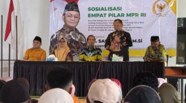 Kegiatan sosialisasi Empat Pilar kebangsaan di Desa Bendosari, Kecamatan Bakung, Kabupaten Blitar, Jawa Timur, pada 10 Februari 2026.