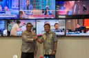 Direktur Eksekutif Pusat Polling Indonesia Chamad Hojin Saat Melakukan Auidensi dengan Kadiv Humas Polri