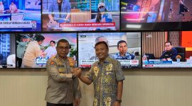 Direktur Eksekutif Pusat Polling Indonesia Chamad Hojin Saat Melakukan Auidensi dengan Kadiv Humas Polri