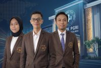 Nisrina Yumna Qurrotu’ain, Vicky Ardiansyah, dan Achmad Charis Muhlasin, mahasiswa STMIK Kebumen pengembang aplikasi berbasis AI. - Foto STMIK Kebumen