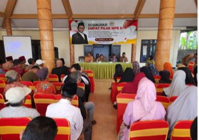 Anggota DPR RI dari Daerah Pemilihan Jawa Timur VI, M. Sarmuji, menggelar Sosialisasi Empat Pilar MPR RI bersama masyarakat Desa Karangrejo, Kecamatan Karangrejo, Kabupaten Tulungagung, Sabtu (12/9/2026).
