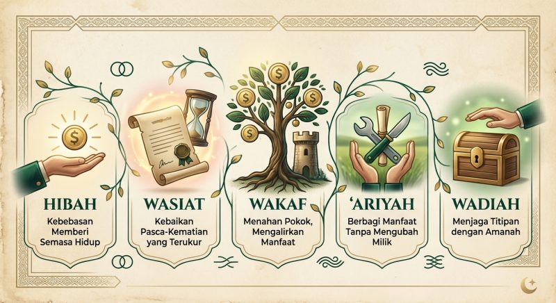 Akad tabarru’ adalah perjanjian atau kontrak berbasis kebajikan dan tolong-menolong (ta'awun) yang dilakukan secara sukarela tanpa ada tujuan mencari keuntungan komersial atau imbalan materi. - Ilustrasi