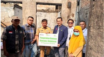 PT Pegadaian Salurkan Bantuan Material Bangunan Rp50 Juta untuk Korban Kebakaran di Kramat, Jakarta Pusat