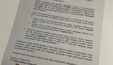 surat terkait dugaan transaksi saham RSIA Family dan RSIA Grand Family pada 2022